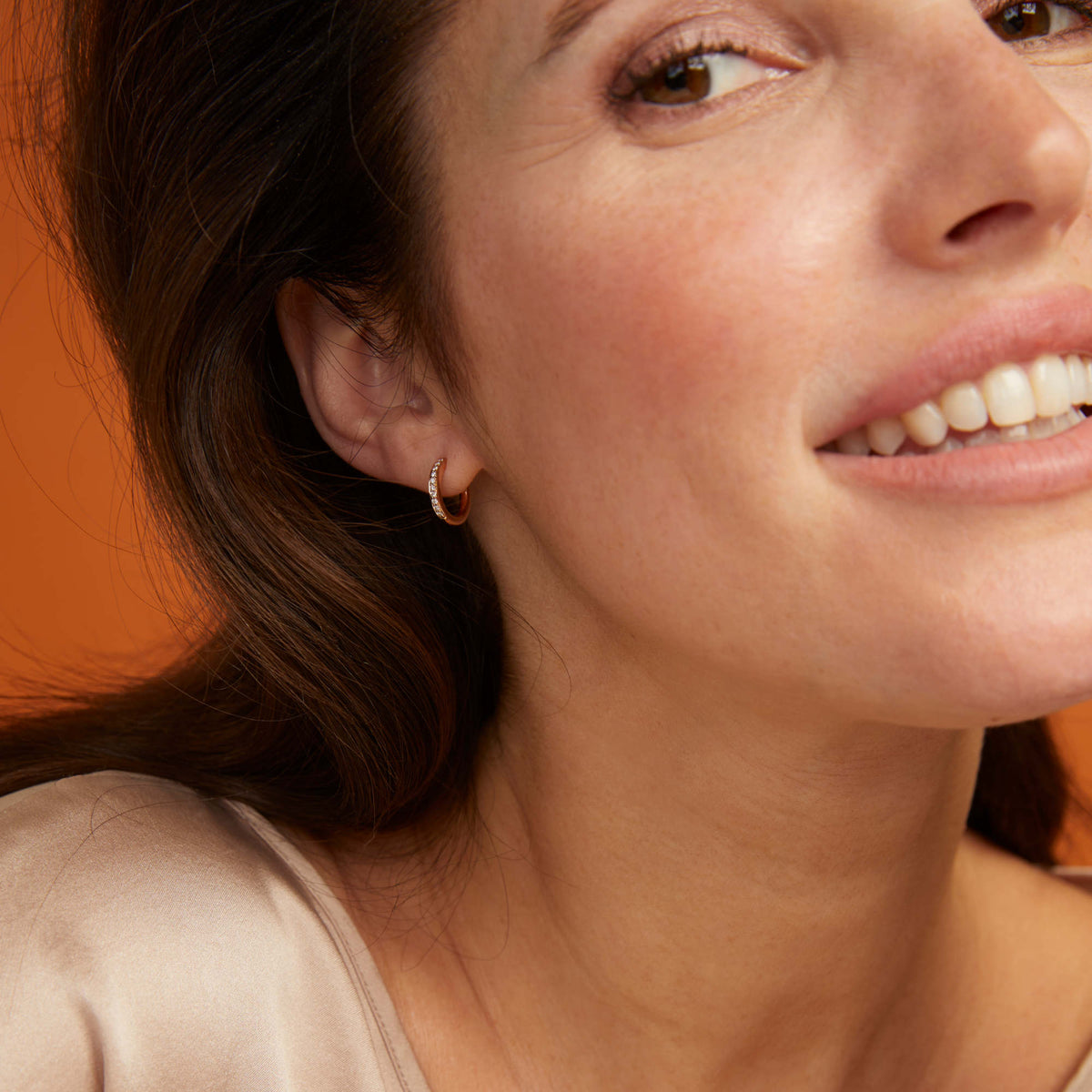 Bron Lux Ohrschmuck (7OR477913) aus Roségold mit Diamant