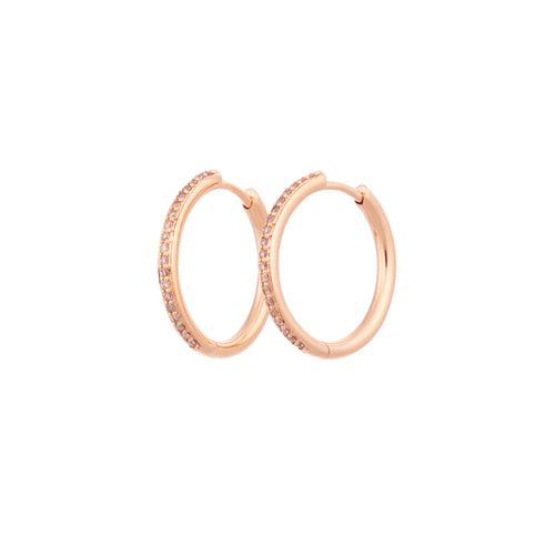 Bron Lux Ohrschmuck (7OR477920CBR) aus Roségold mit Diamant