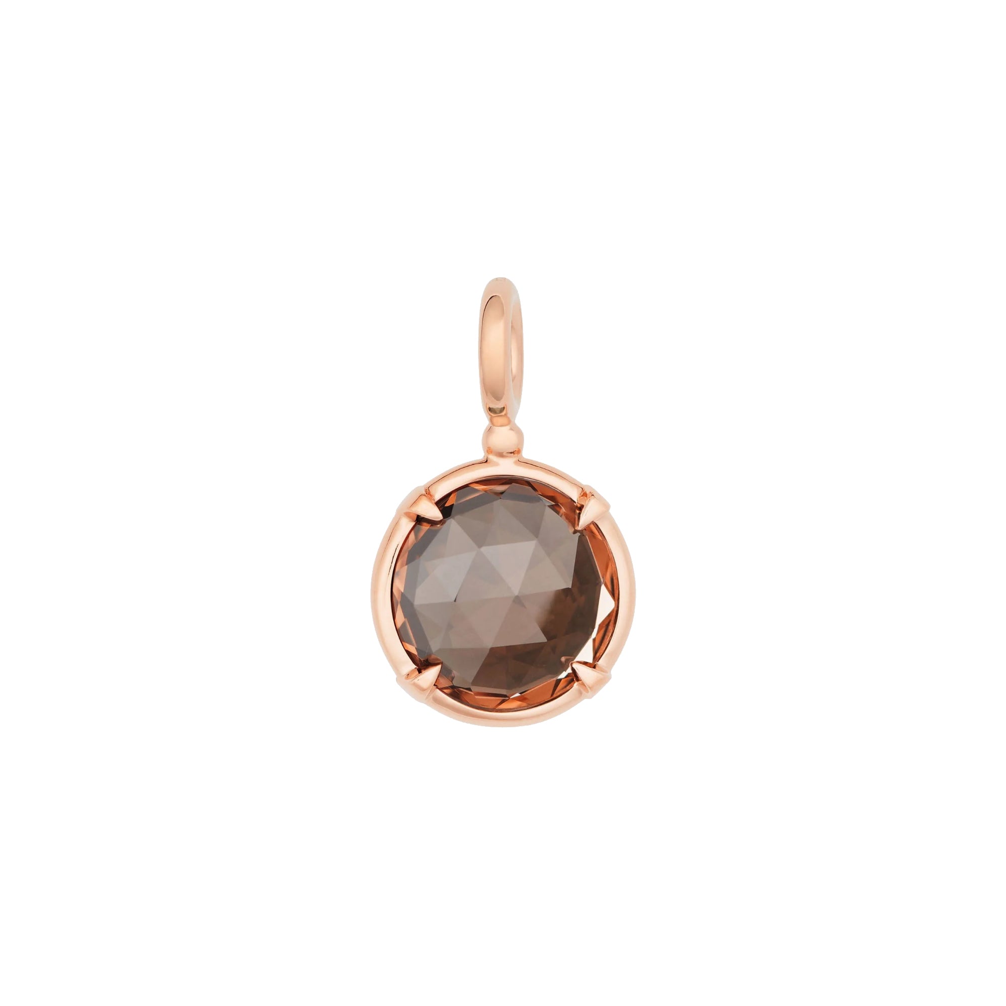 Bron Mira Mira Anhänger (8HR3418SQB) aus Roségold mit Rauchquarz
