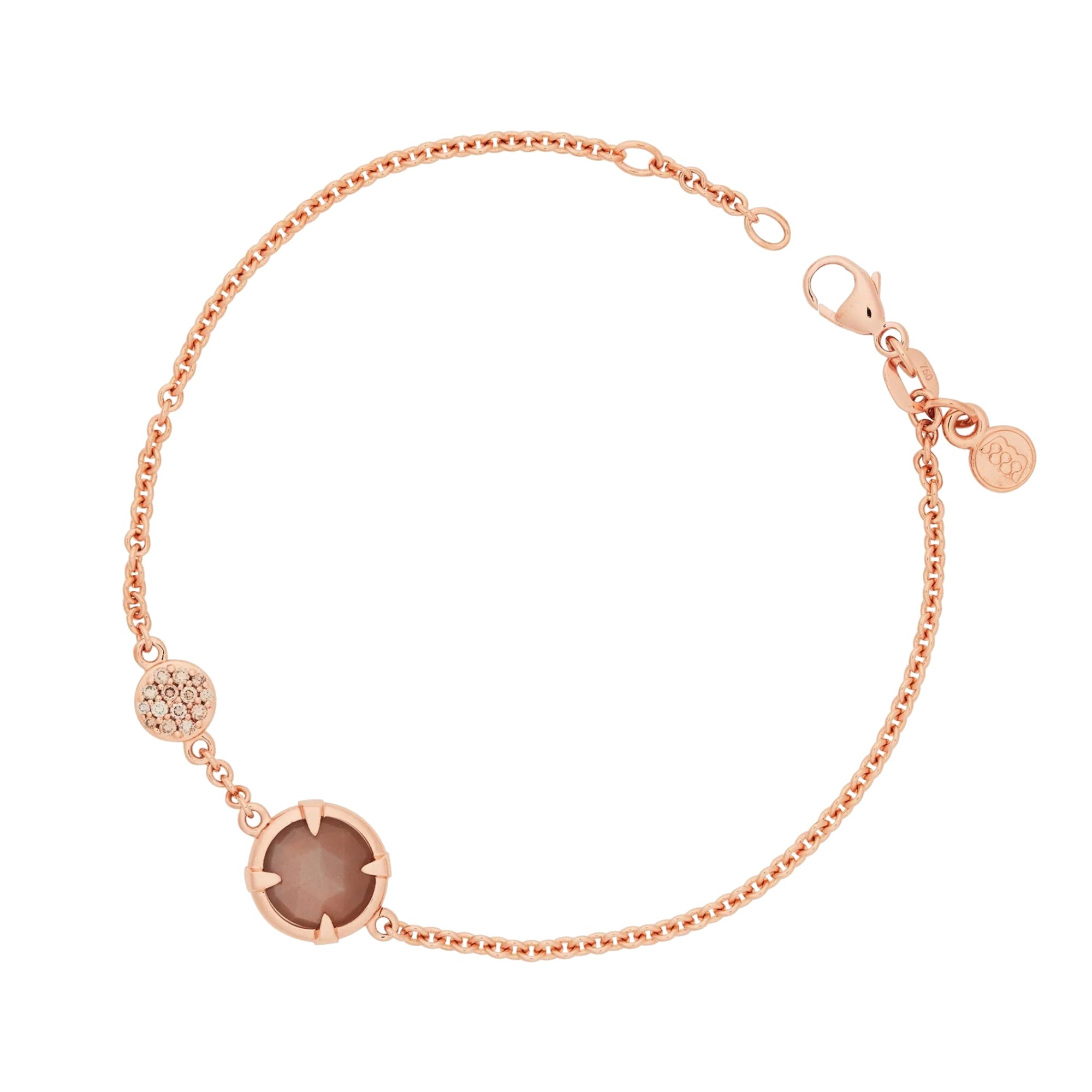 Bron Mira Mira Armband (8AR4011MSBCBR) aus Roségold mit Diamant und Mondstein