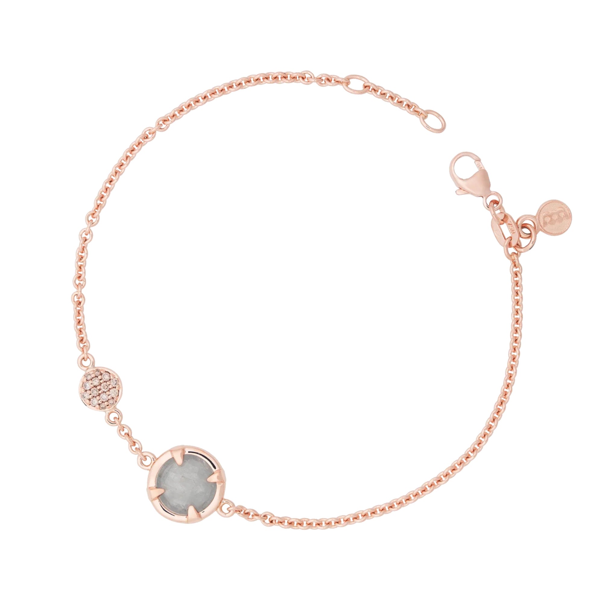 Bron Mira Mira Armband (8AR4011SASCBR) aus Roségold mit Diamant und Saphir