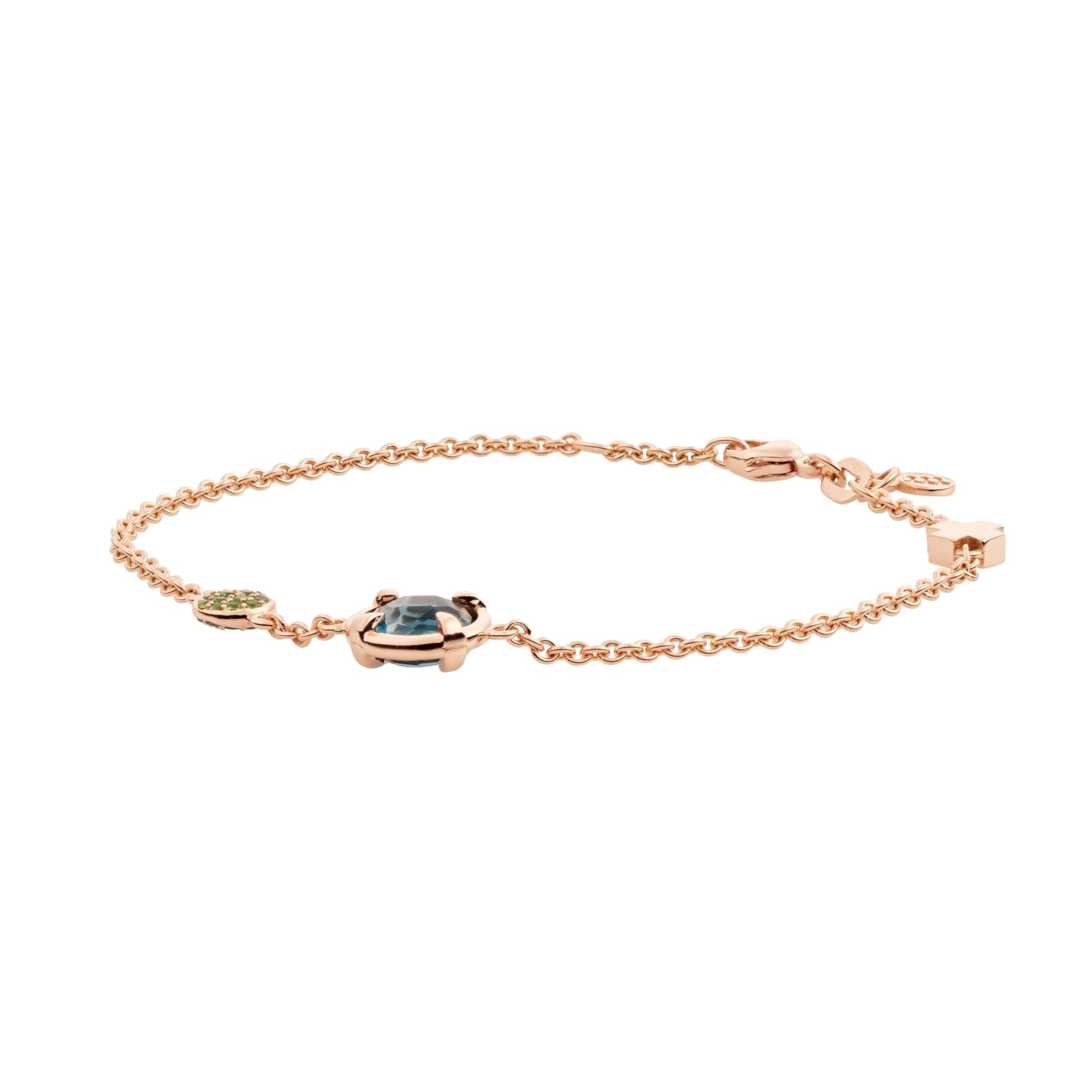 Bron Mira Mira Armband (8AR4013TLRIBRTS) aus Roségold mit Diamant, Topas und Tsavorit