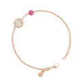 Bron Mira Mira Armband (8AR4021MWBBRRK2) aus Roségold mit Diamant, Mondstein und Saphir