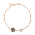 Bron Mira Mira Armband (8AR4021QBBBRZK) aus Roségold mit Diamant, Rutilquarz und Saphir