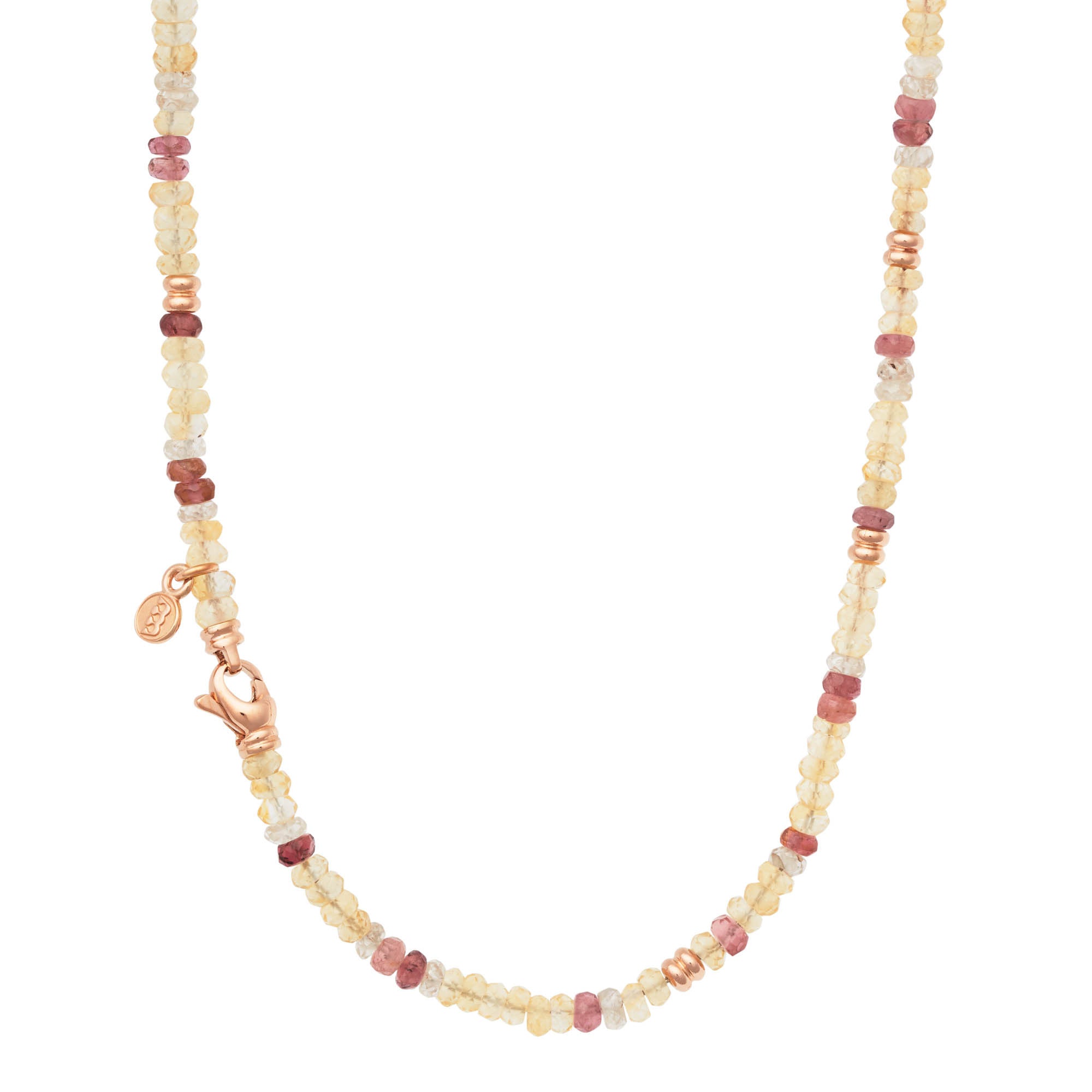 Bron Mira Mira Halskette (8CR4417DAY) aus Roségold mit Citrin und Turmalin