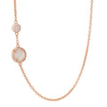 Bron Mira Mira Halskette (8CR4432MWBBRCBR) aus Roségold mit Diamant und Mondstein