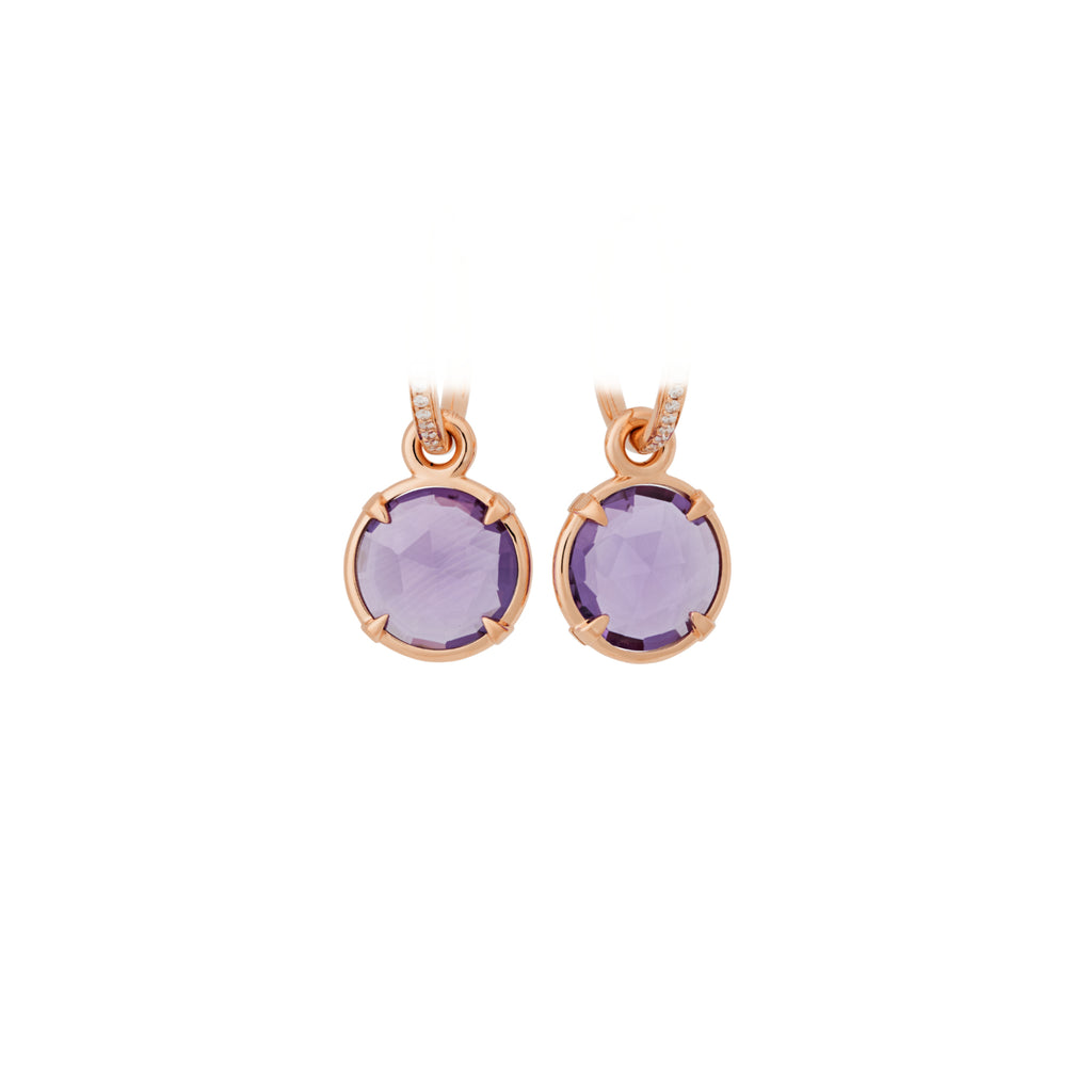 Bron Mira Mira Einhänger (8OR4849AMB) aus Roségold mit Amethyst
