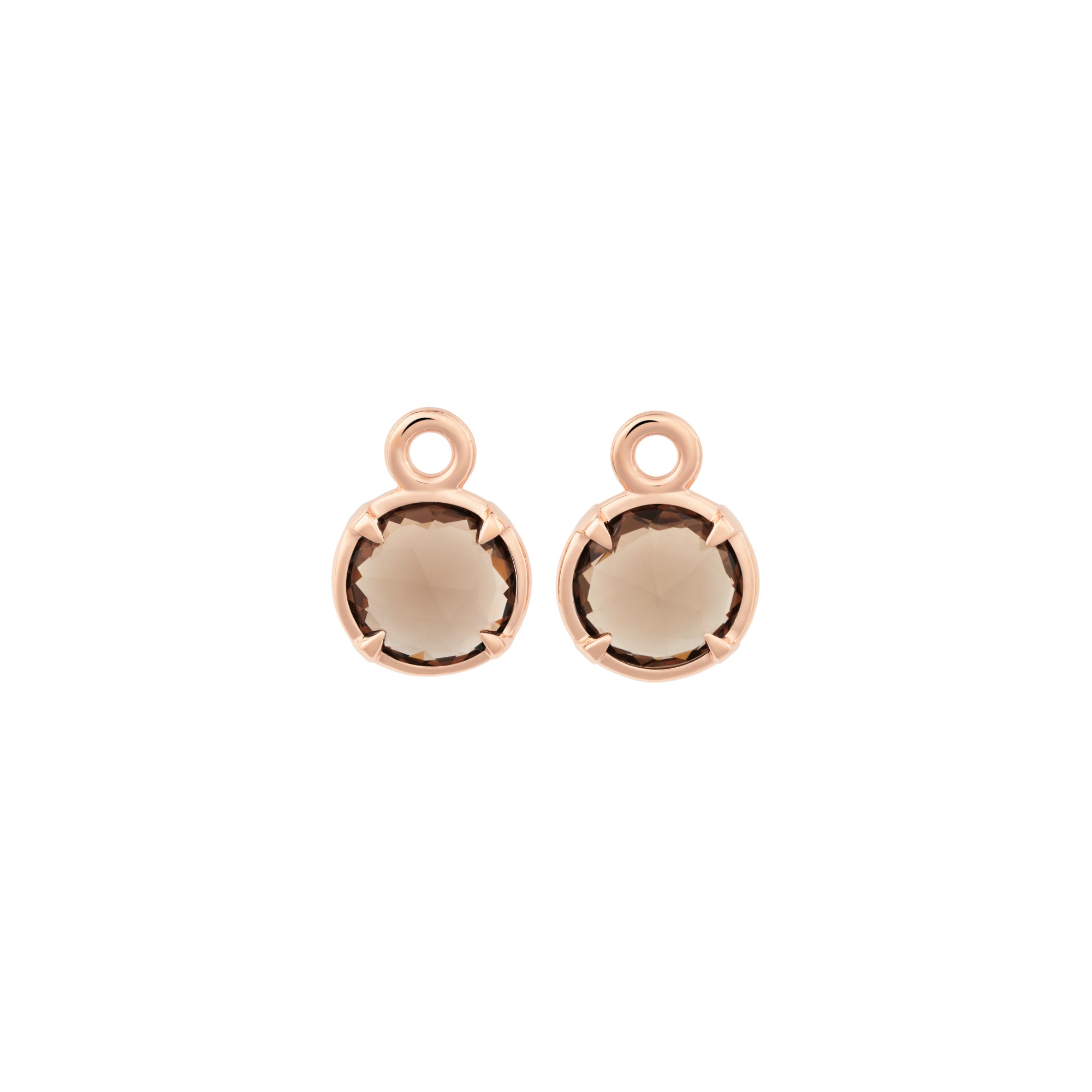 Bron Mira Mira Einhänger (8OR4856SQB) aus Roségold mit Rauchquarz