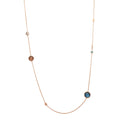Bron Mira Mira Halskette (8CR4429NIGHT) aus Roségold mit Diamant, Mondstein, Saphir und Topas