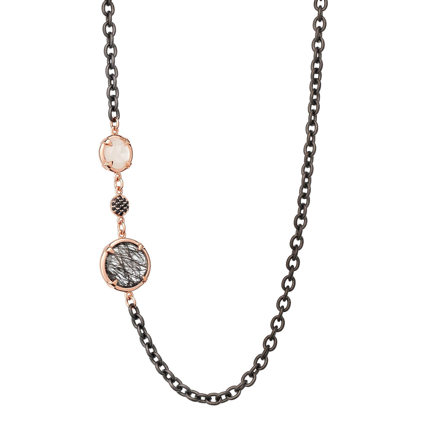 Mira Mira Kette, Roségold • Edelsteine von Bron (8CR4431MIX01)