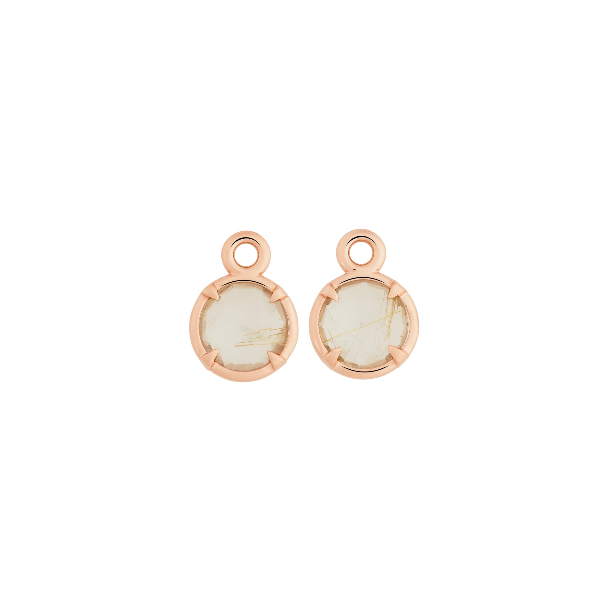 Bron Mira Mira Einhänger (8OR4856QRB) aus Roségold mit Rutilquarz