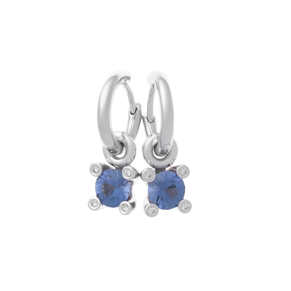 Bron Phlox Ohrhänger (8OW4800IOBR) aus Weißgold mit Diamant und Iolith