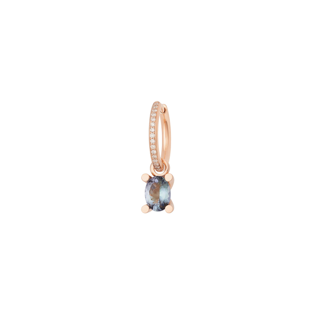 Bron Phlox Ohrschmuck (Einzelstück) (4OR4875TB-SET) aus Roségold mit Diamant und Tansanit