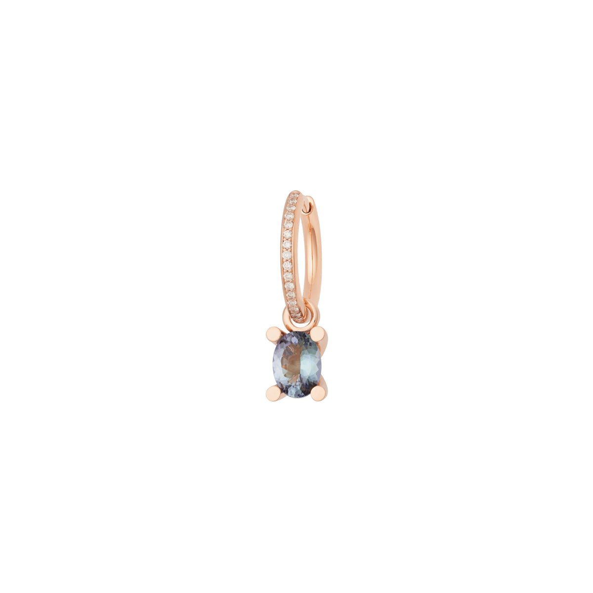 Bron Phlox Ohrschmuck (Einzelstück) (4OR4875TB-SET) aus Roségold mit Diamant und Tansanit