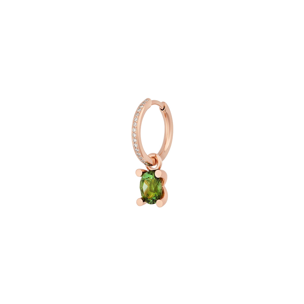 Bron Phlox Ohrschmuck (Einzelstück) (8OR4875GT-SET) aus Roségold mit Diamant und Turmalin