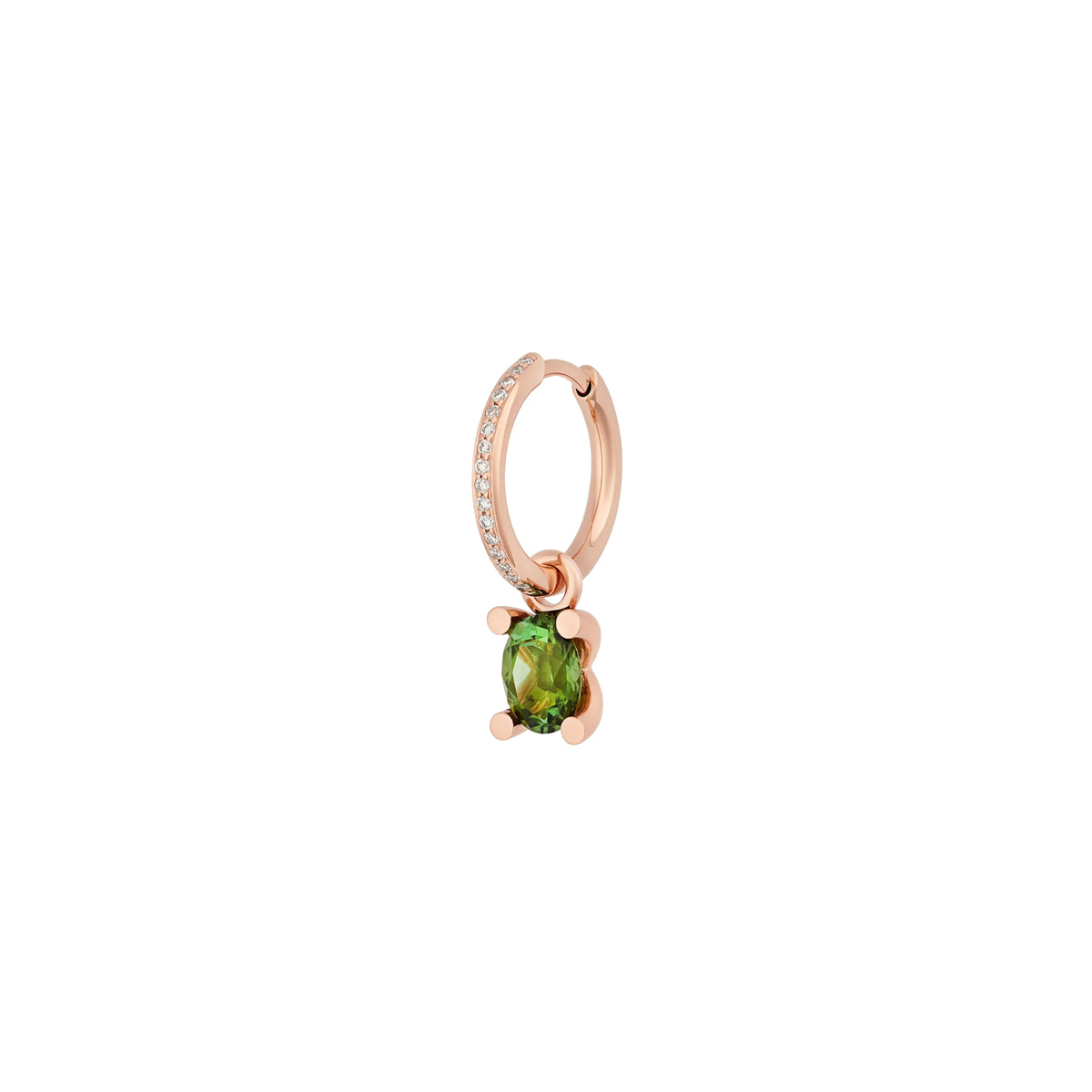 Bron Phlox Ohrschmuck (Einzelstück) (8OR4875GT-SET) aus Roségold mit Diamant und Turmalin