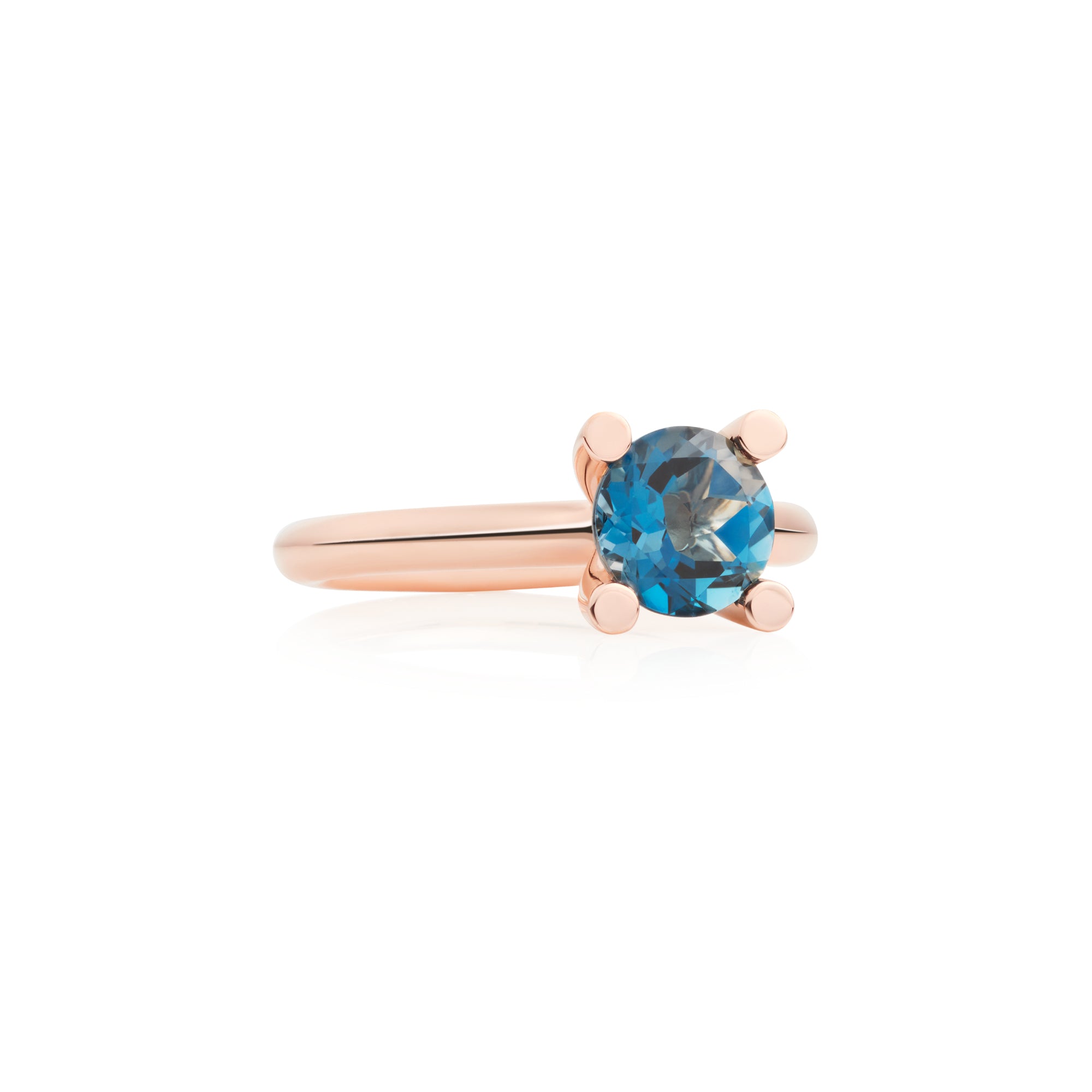 Bron Phlox Ring (8RR4531TL-1) aus Roségold mit Topas