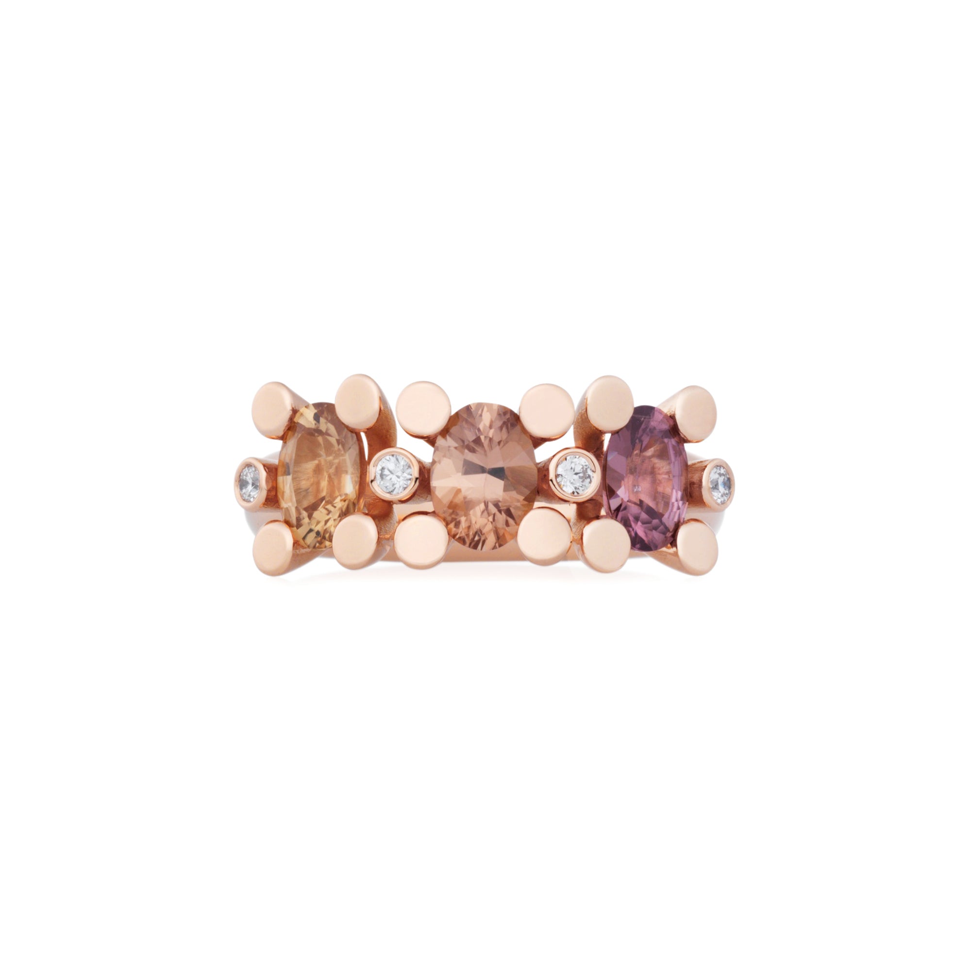 Bron Phlox Ring (8RR4803ZBBR) aus Roségold mit Diamant