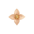 Bron Poppy Brosche (8BR1282MCI) aus Roségold mit Citrin