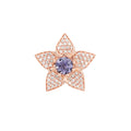 Bron Poppy Brosche (8BR1283IOBR) aus Roségold mit Diamant und Iolith