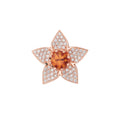 Bron Poppy Brosche (8BR1283OKBR) aus Roségold mit Diamant und Saphir