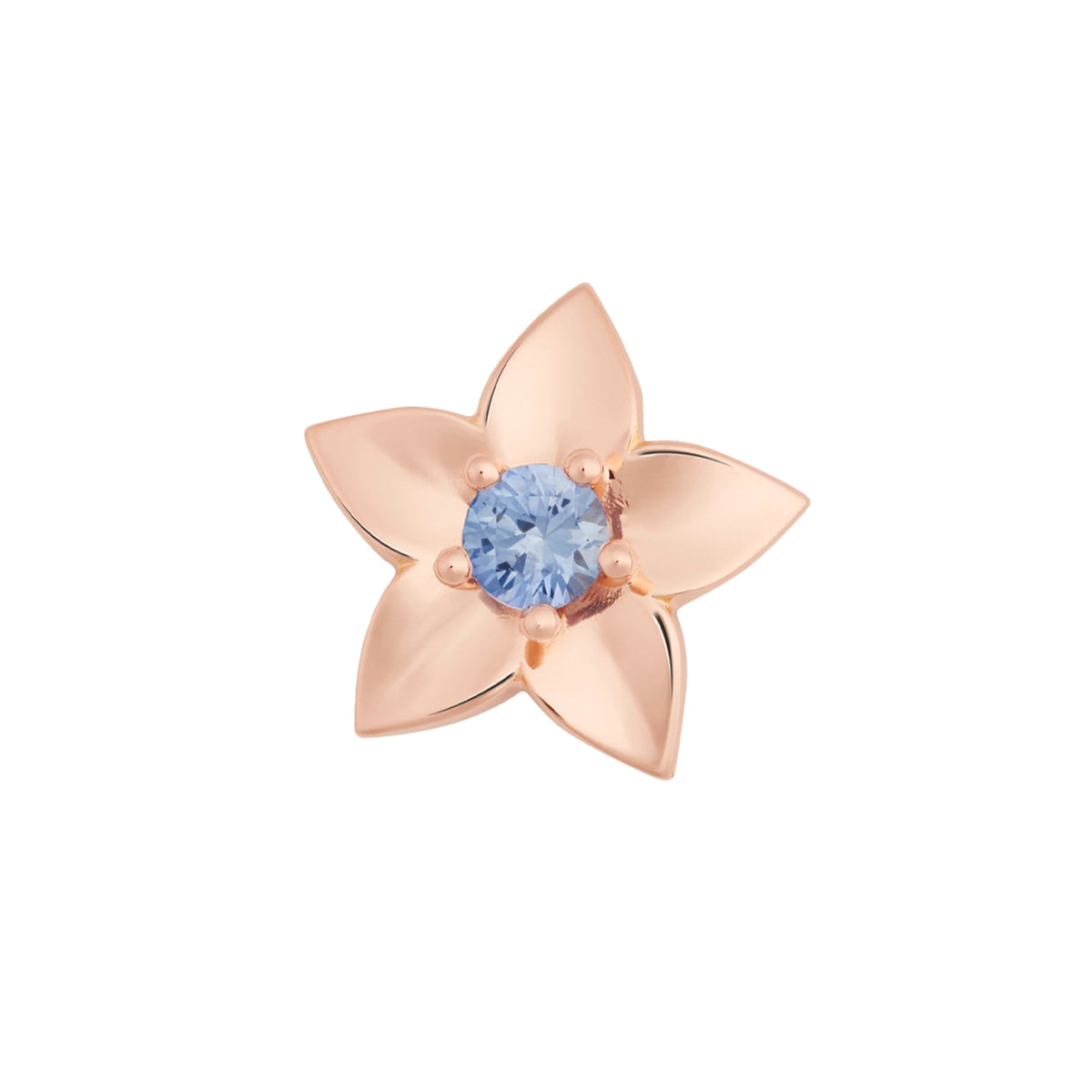 Bron Poppy Brosche (8BR1286CS) aus Roségold mit Saphir