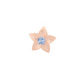 Bron Poppy Brosche (8BR1286MCS) aus Roségold mit Saphir
