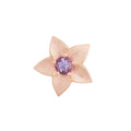 Bron Poppy Brosche (8BR1286MLK) aus Roségold mit Saphir
