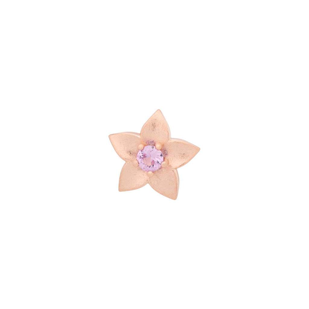 Bron Poppy Brosche (8BR1286MRK) aus Roségold mit Saphir