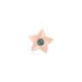 Bron Poppy Brosche (8BR1286PK) aus Roségold mit Saphir
