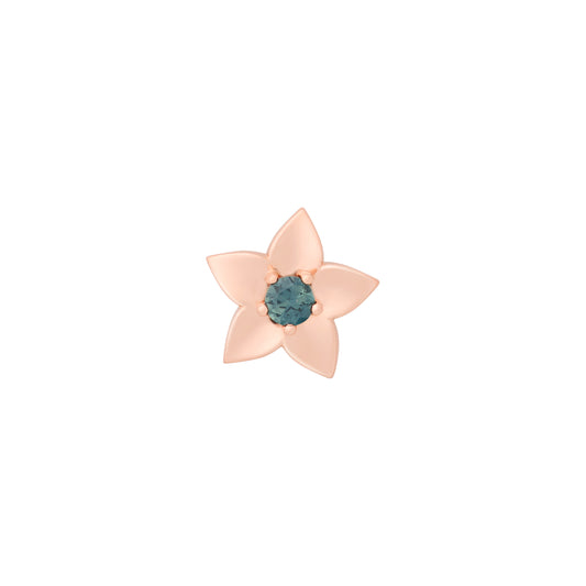 Poppy Brosche, Roségold • Saphir von Bron (8BR1286PK)