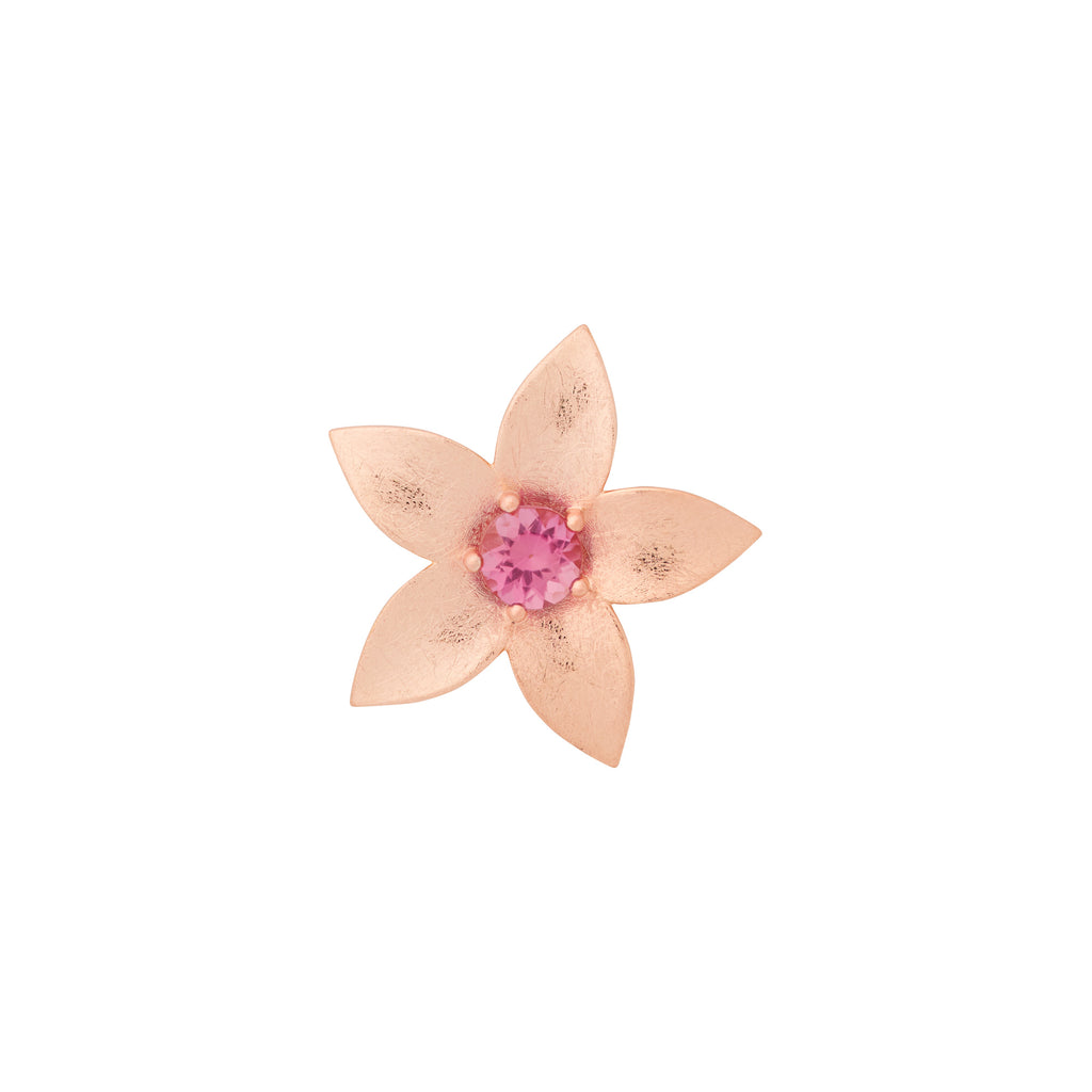 Bron Poppy Brosche (8BR1292MRT) aus Roségold mit Turmalin