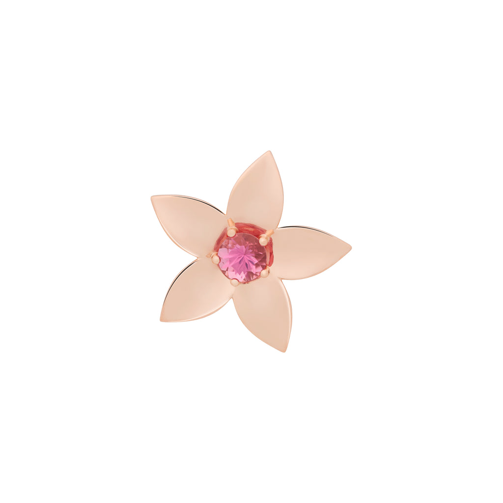 Bron Poppy Brosche (8BR1292RT) aus Roségold mit Turmalin