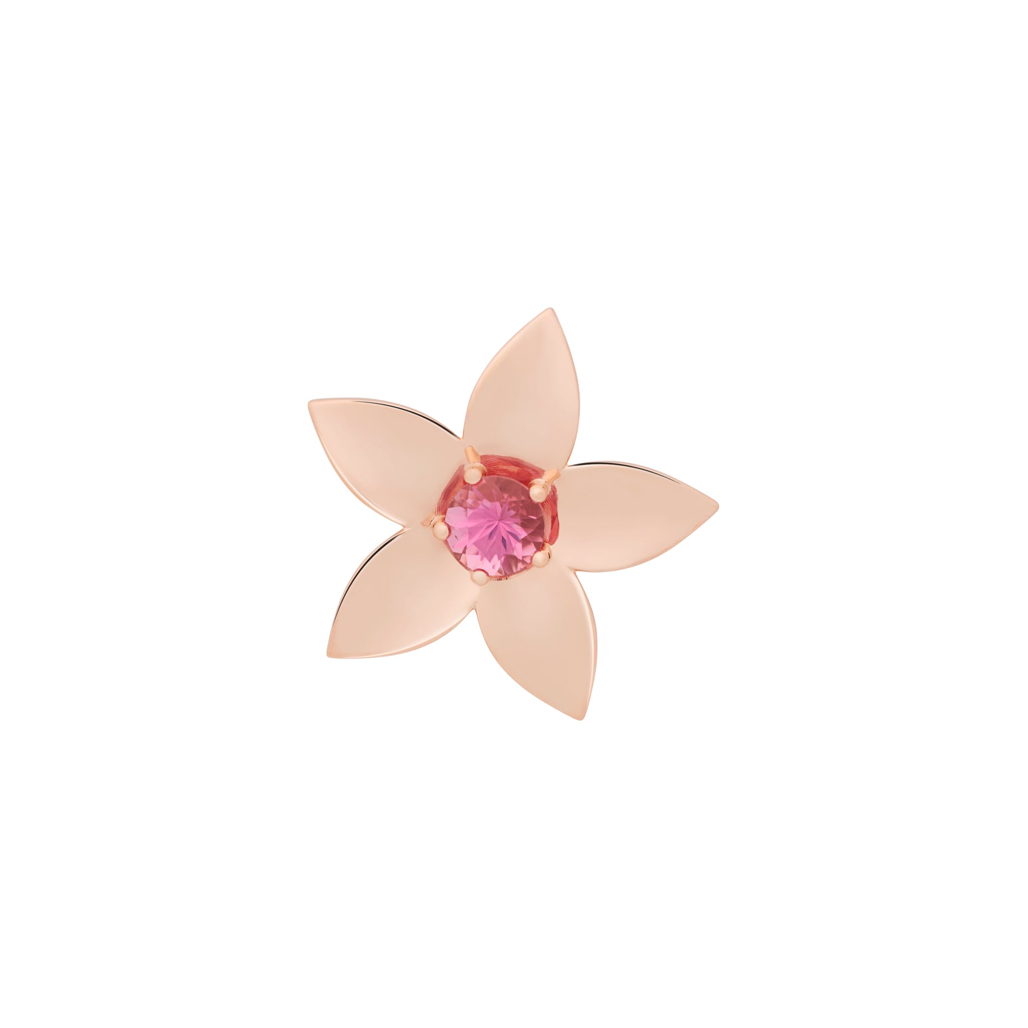 Bron Poppy Brosche (8BR1292RT) aus Roségold mit Turmalin