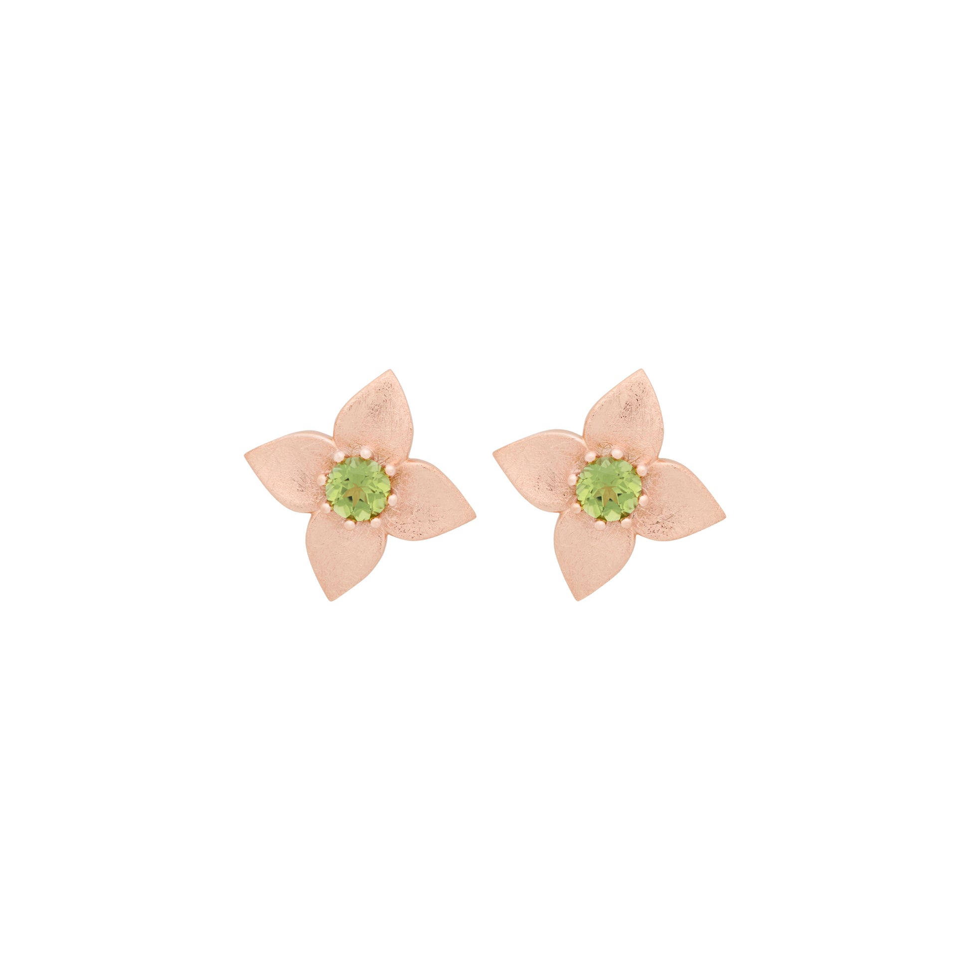 Poppy Ohrschmuck, Roségold • Peridot von Bron (8OR4908MPE)