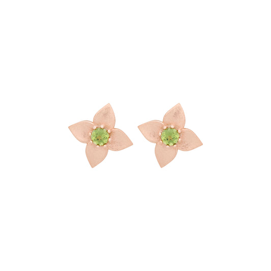 Poppy Ohrschmuck, Roségold • Peridot von Bron (8OR4908MPE)
