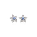 Bron Poppy Ohrschmuck (8OW4903CSBR) aus Weißgold mit Diamant und Saphir