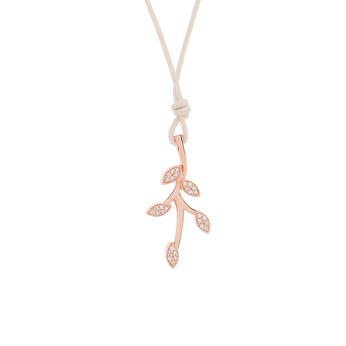 Bron Poppy Petal Anhänger (8HR3454BR025) aus Roségold mit Diamant