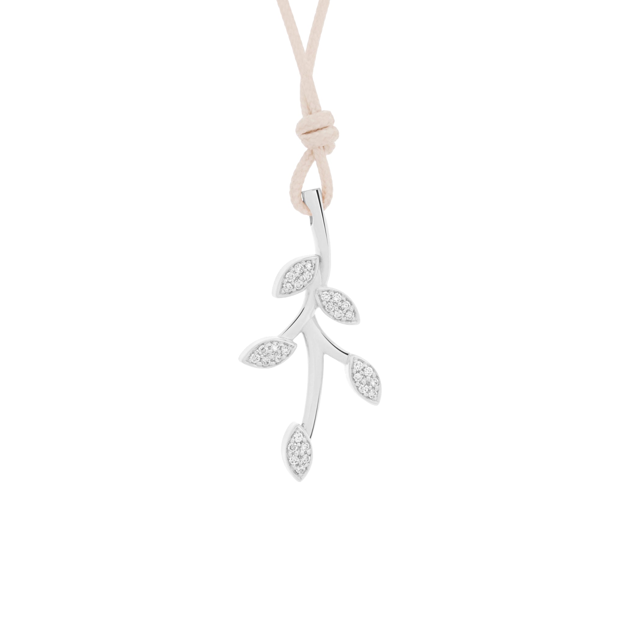 Bron Poppy Petal Anhänger (8HW3454BR025) aus Weißgold mit Diamant