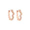 Bron Poppy Petal Ohrschmuck (8OR4912BR060) aus Roségold mit Diamant