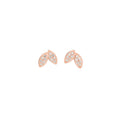 Bron Poppy Petal Ohrschmuck (8OR4915BR) aus Roségold mit Diamant