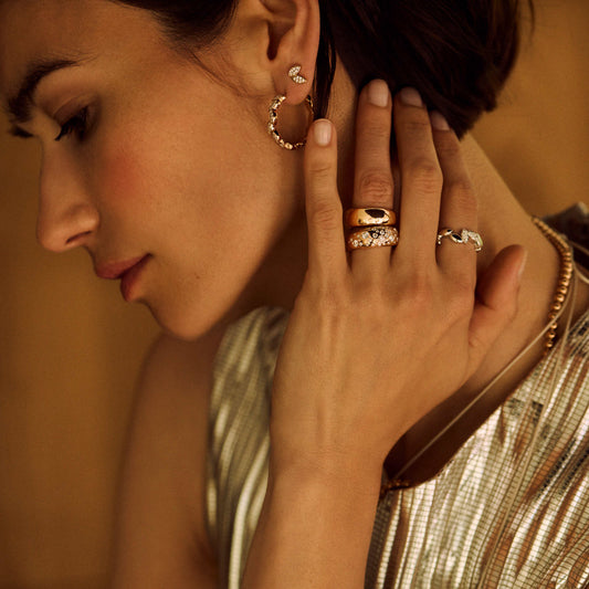 Poppy Petal Ohrschmuck, Edelstahl von Bron (8OR4915BR)