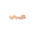 Bron Poppy Petal Ring (8RR4933MBR2) aus Roségold mit Diamant