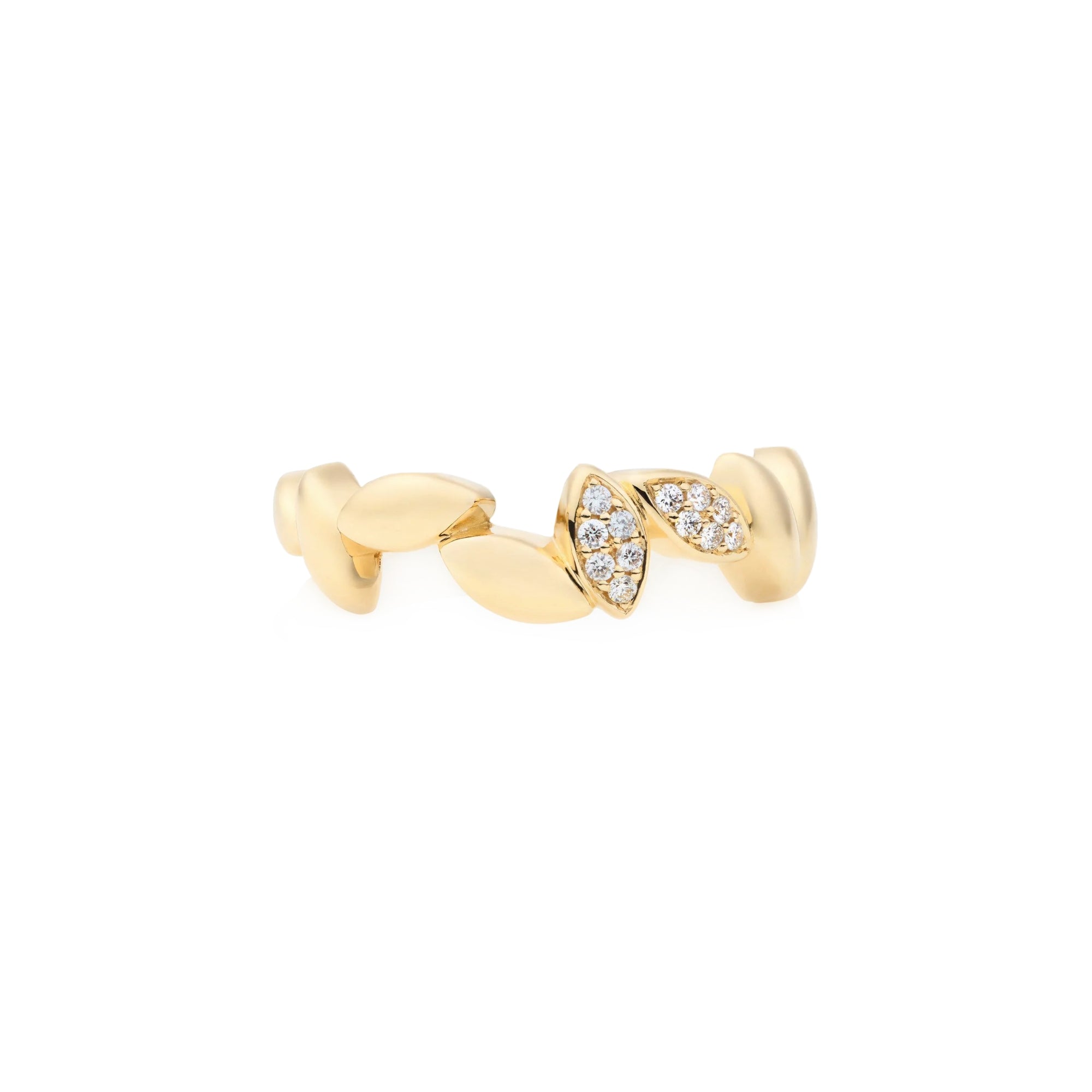 Bron Poppy Ring (8RG4933BR2) aus Gelbgold mit Diamant