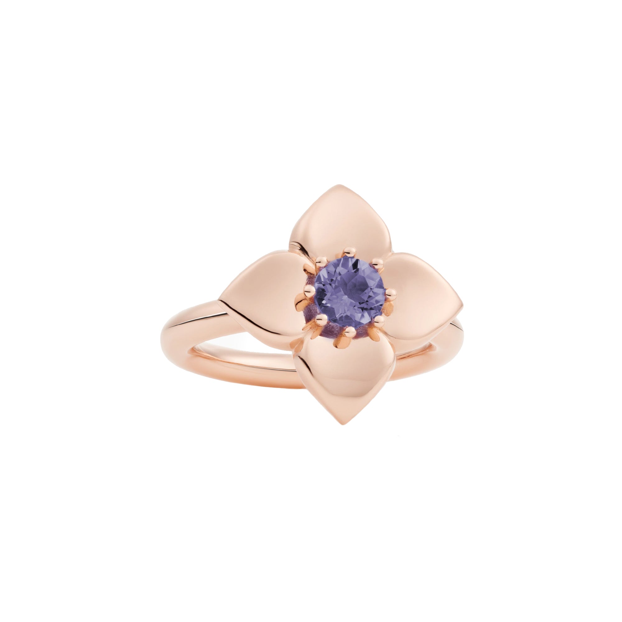 Bron Poppy Ring (8RR4918IO) aus Roségold mit Iolith