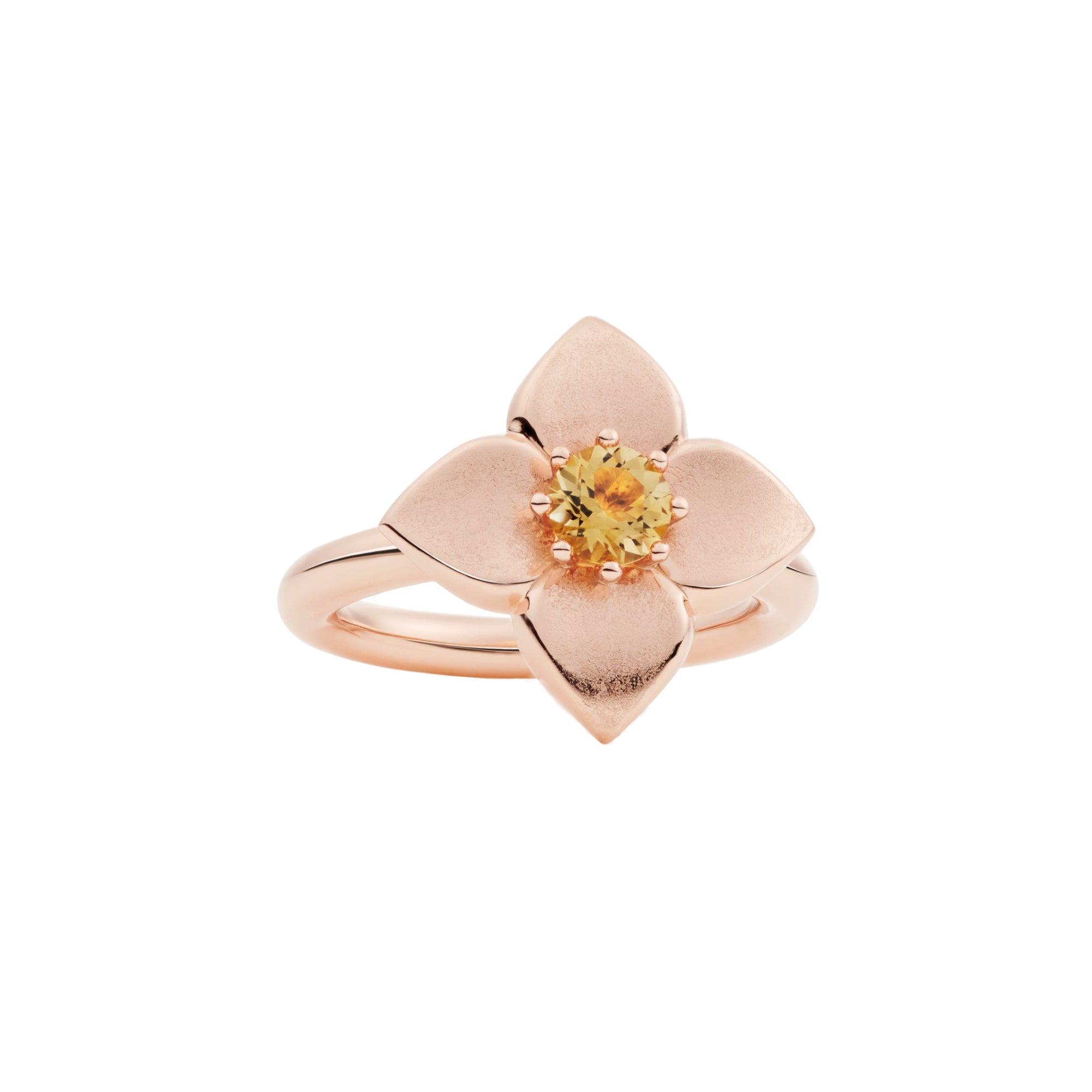 Bron Poppy Ring (8RR4918MCI) aus Roségold mit Citrin