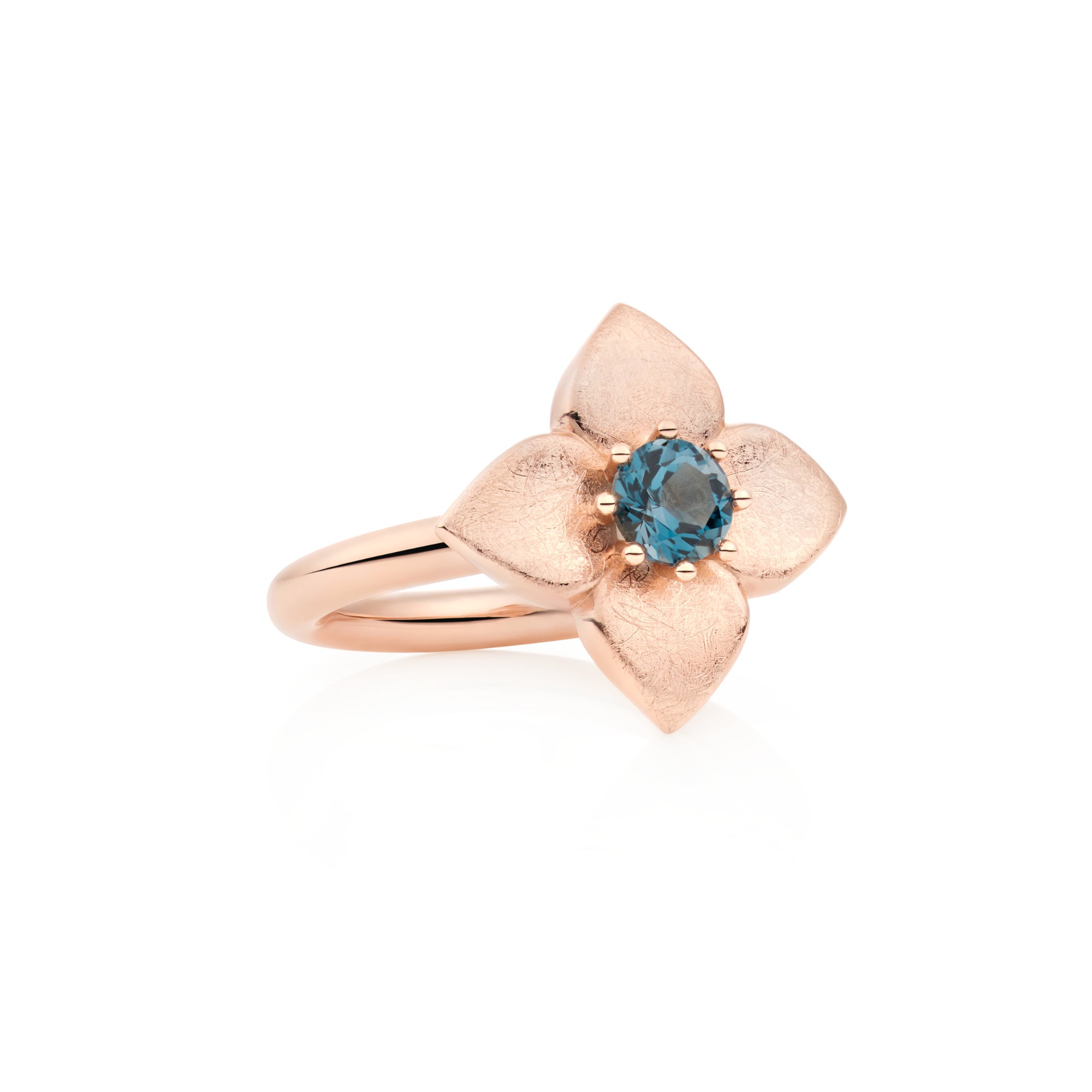 Bron Poppy Ring (8RR4918MTL) aus Roségold mit Topas