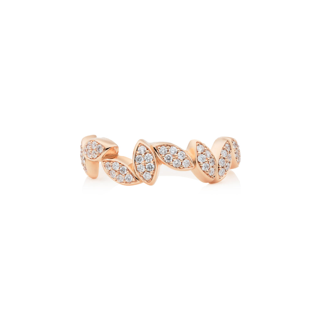 Bron Poppy Ring (8RR4933BR10) aus Roségold mit Diamant
