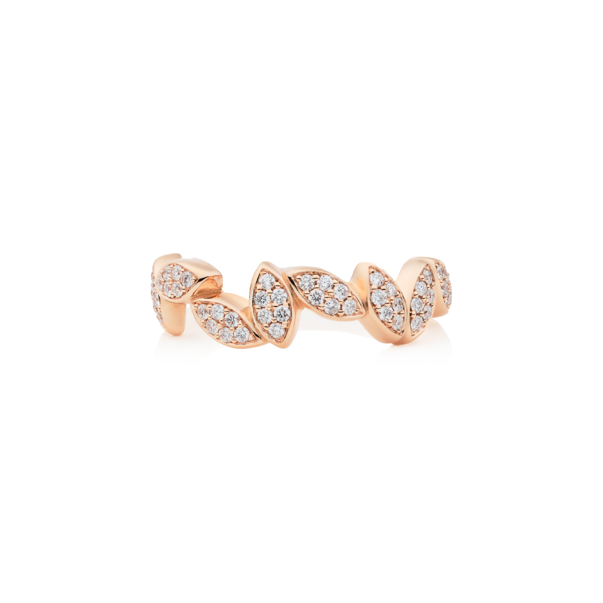 Bron Poppy Ring (8RR4933BR10) aus Roségold mit Diamant
