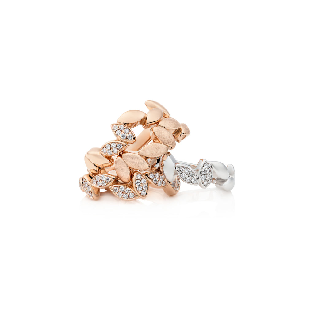 Bron Poppy Ring (8RR4933BR2) aus Roségold mit Diamant